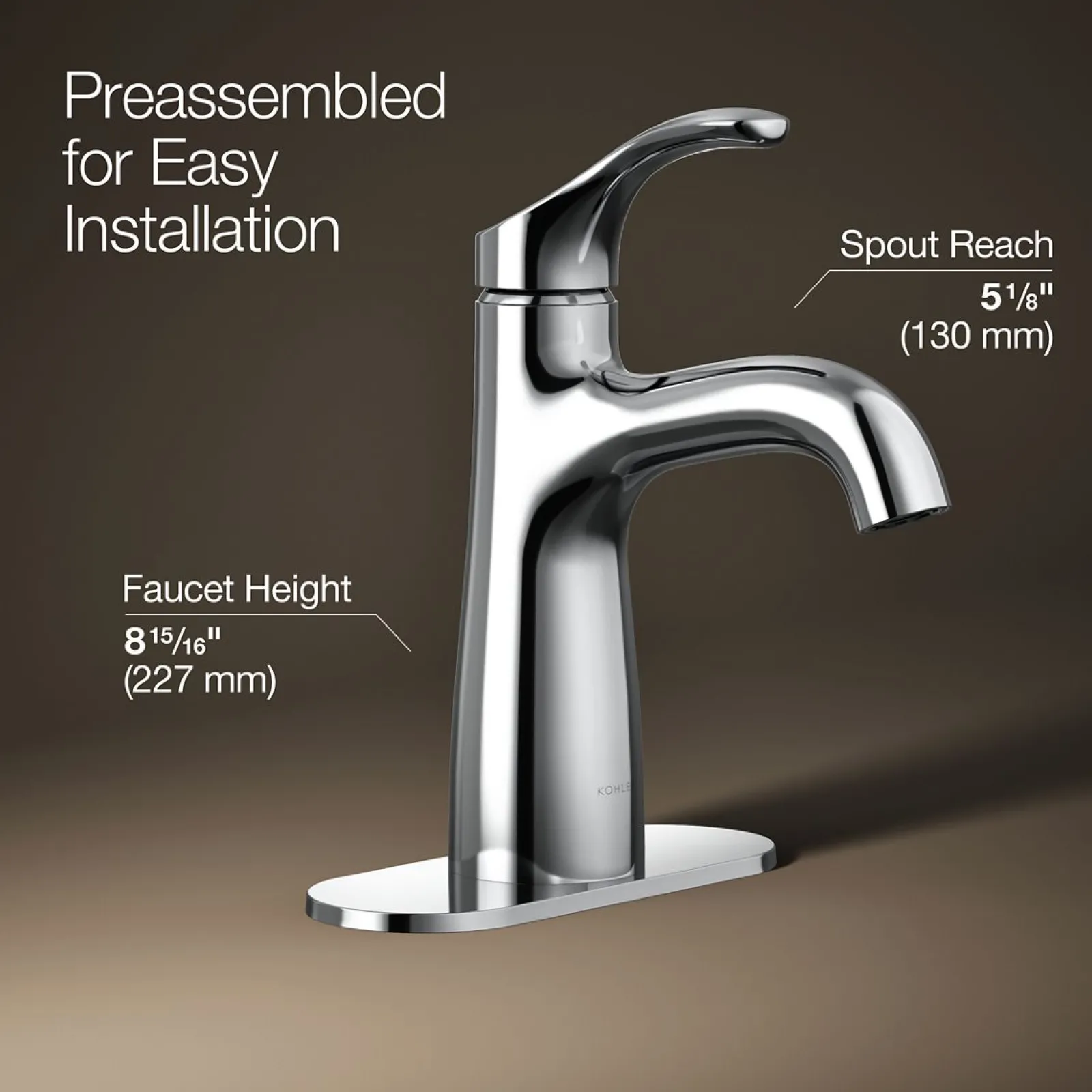Single-handle bathroom sink faucet, 0.5 gpm^Kohler Clearance