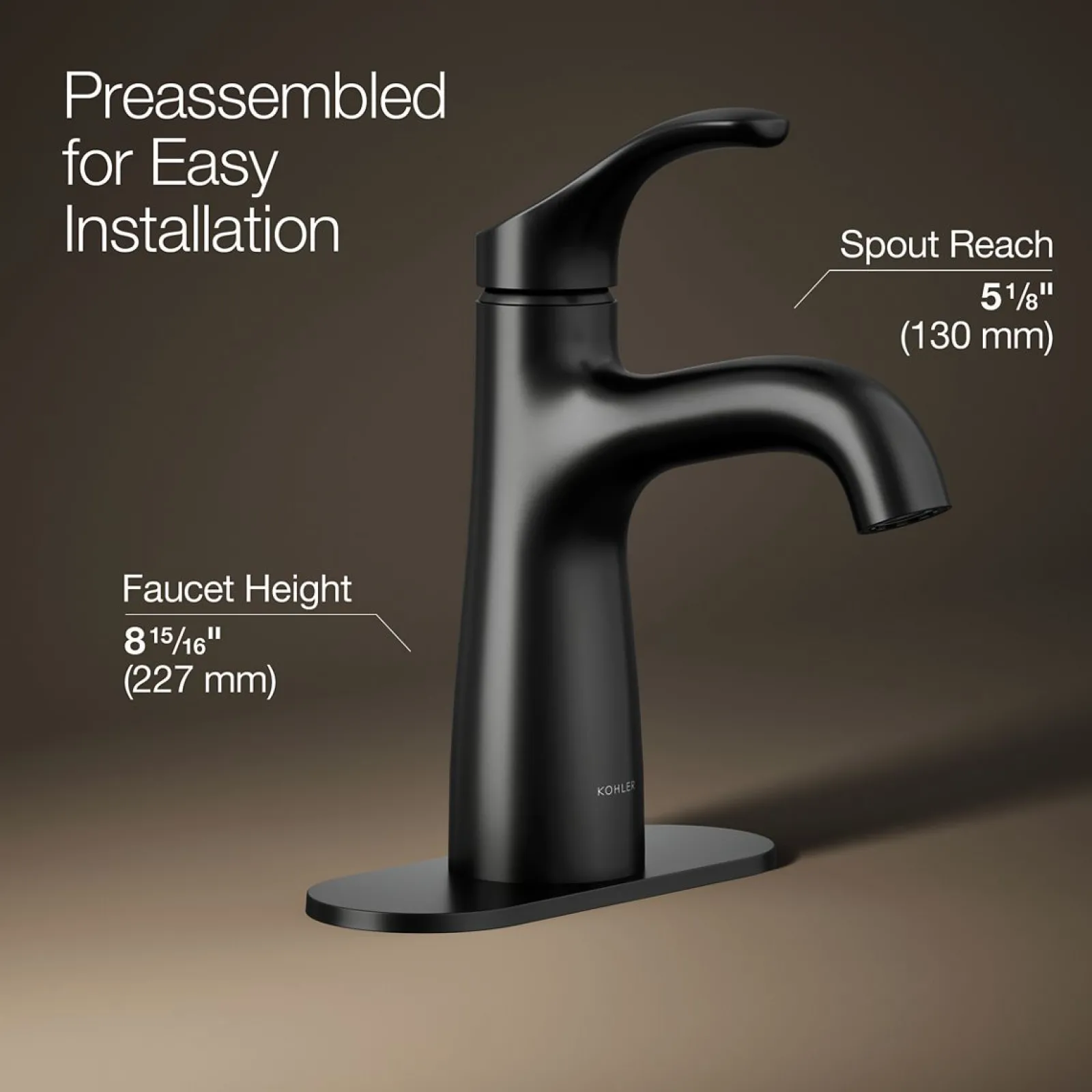 Single-handle bathroom sink faucet, 0.5 gpm^Kohler Clearance