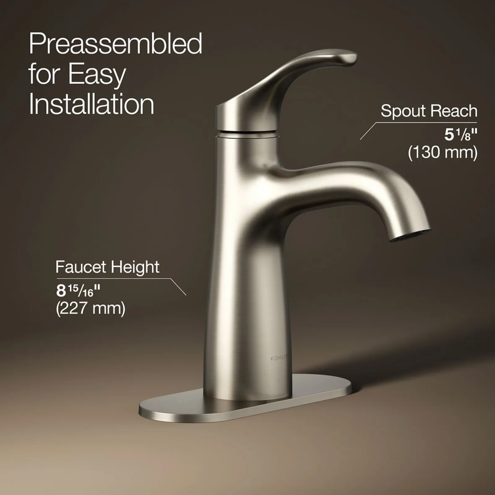 Single-handle bathroom sink faucet, 0.5 gpm^Kohler Clearance