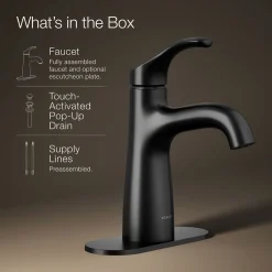 Single-handle bathroom sink faucet, 1.2 gpm^Kohler