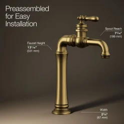 Single-handle bathroom sink faucet, 1.2 gpm^Kohler
