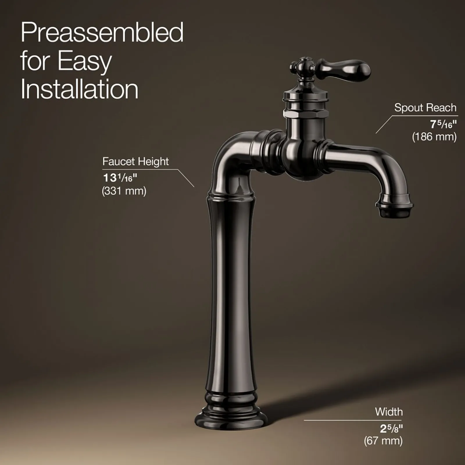 Single-handle bathroom sink faucet, 1.2 gpm^Kohler