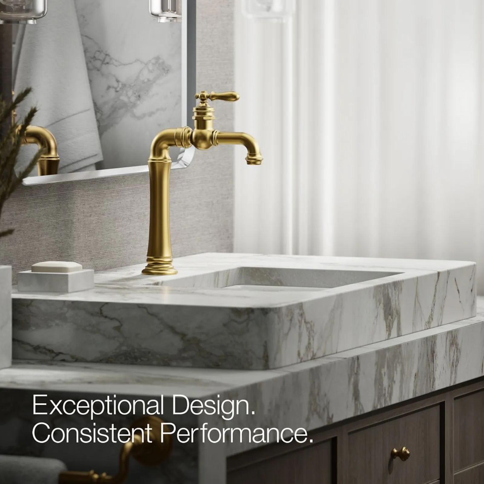 Single-handle bathroom sink faucet, 1.2 gpm^Kohler
