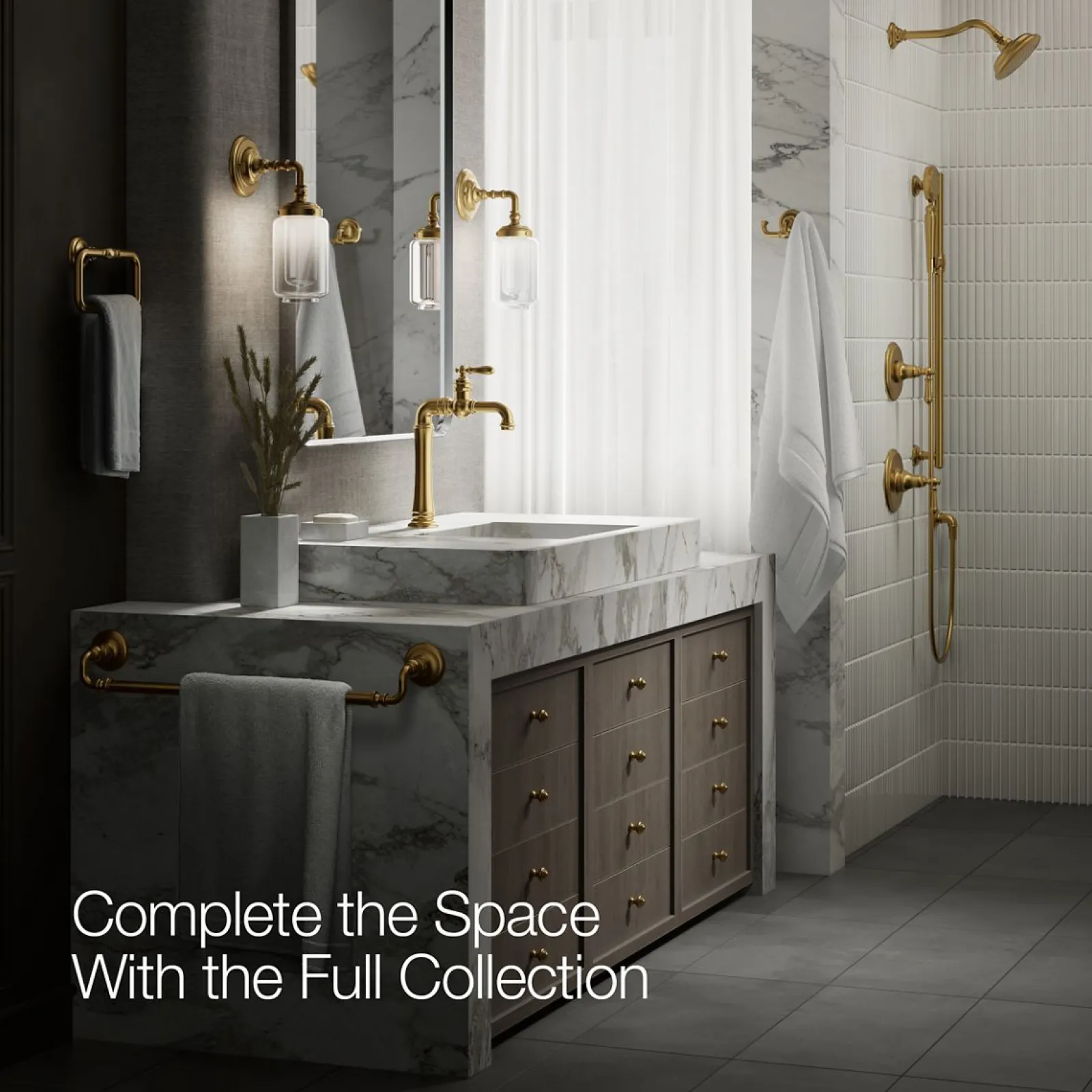 Single-handle bathroom sink faucet, 1.2 gpm^Kohler