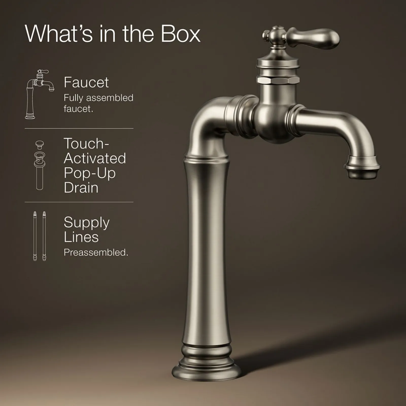 Single-handle bathroom sink faucet, 1.2 gpm^Kohler