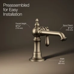 Single-handle bathroom sink faucet, 1.2 gpm^Kohler Online