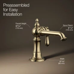 Single-handle bathroom sink faucet, 1.2 gpm^Kohler Online