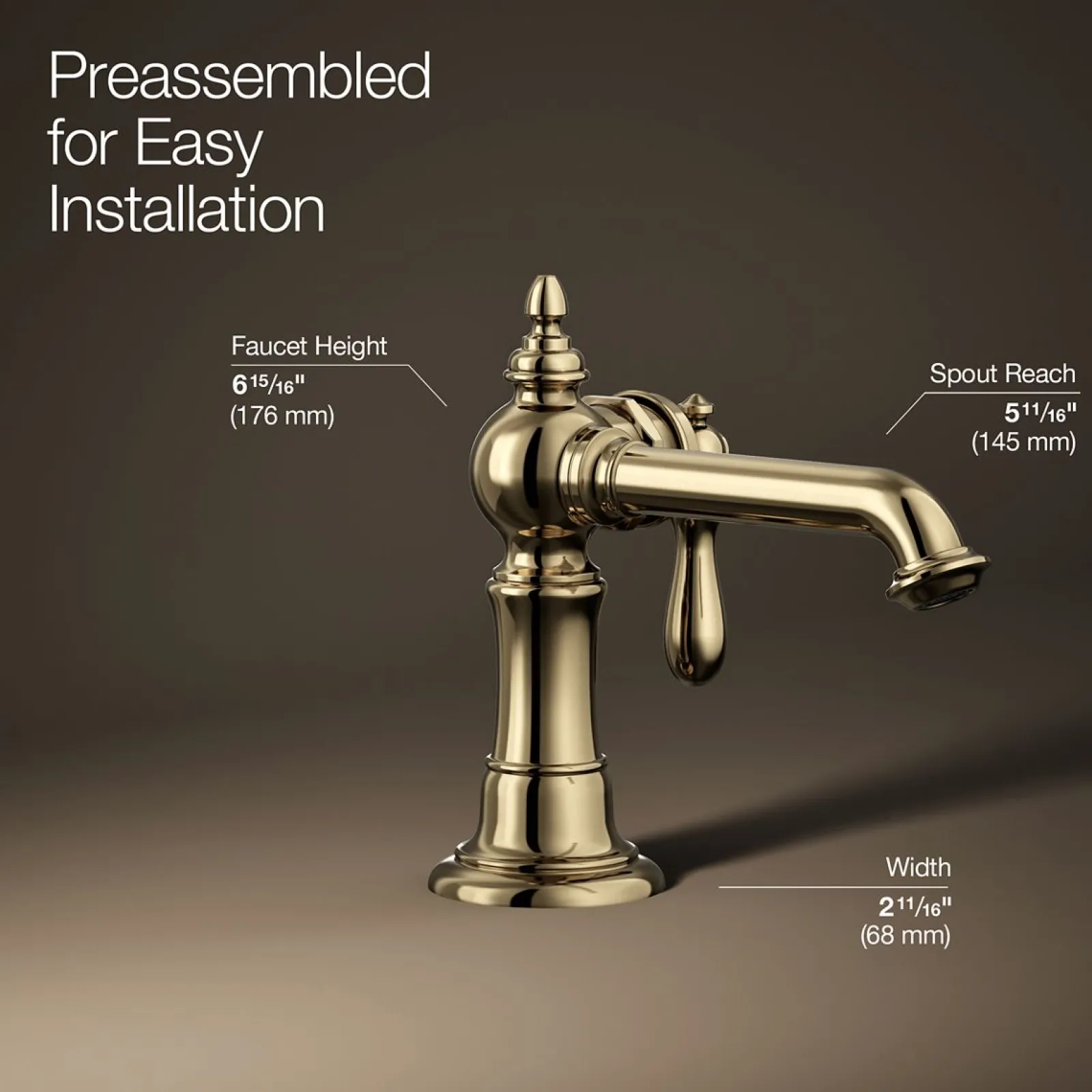 Single-handle bathroom sink faucet, 1.2 gpm^Kohler Online