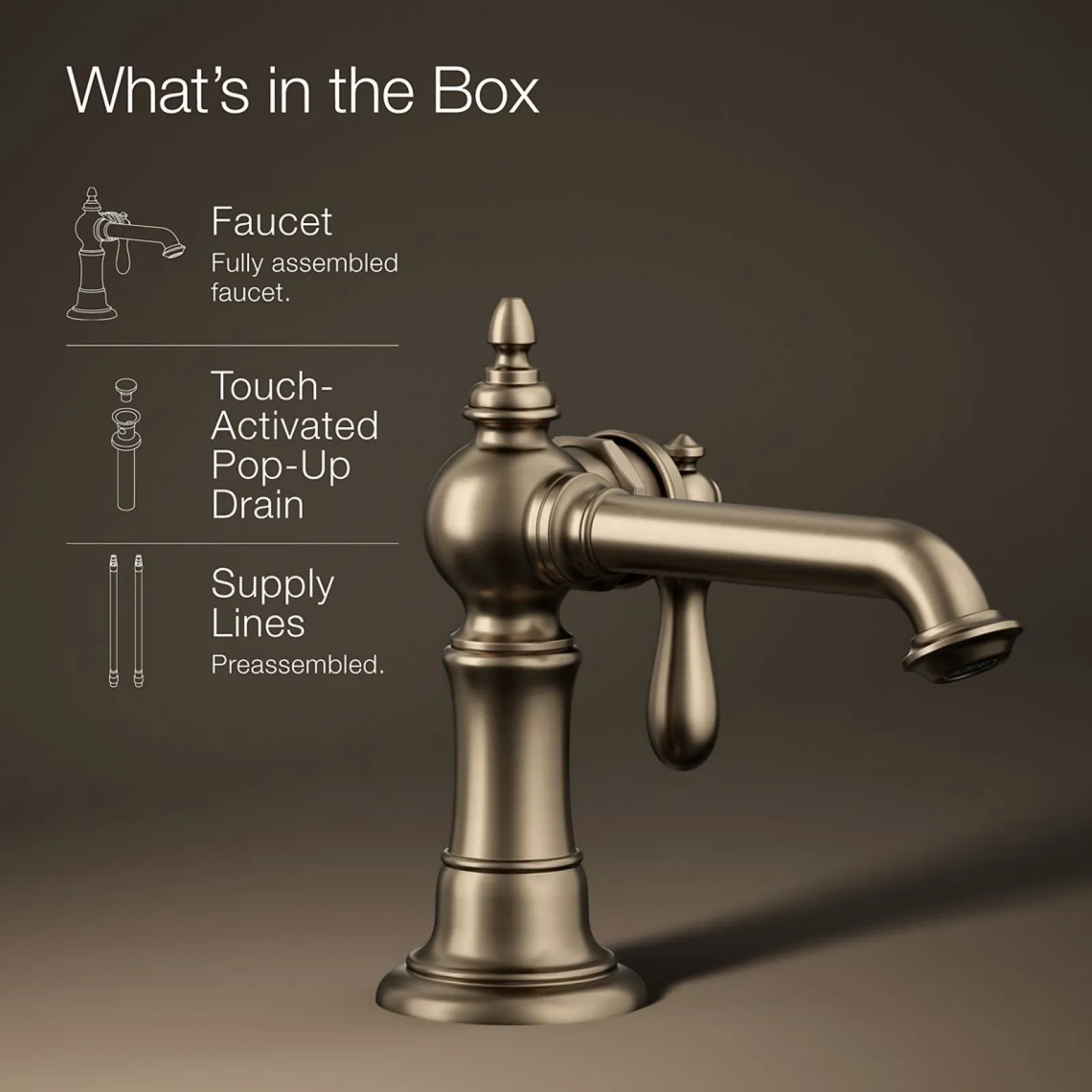 Single-handle bathroom sink faucet, 1.2 gpm^Kohler Online