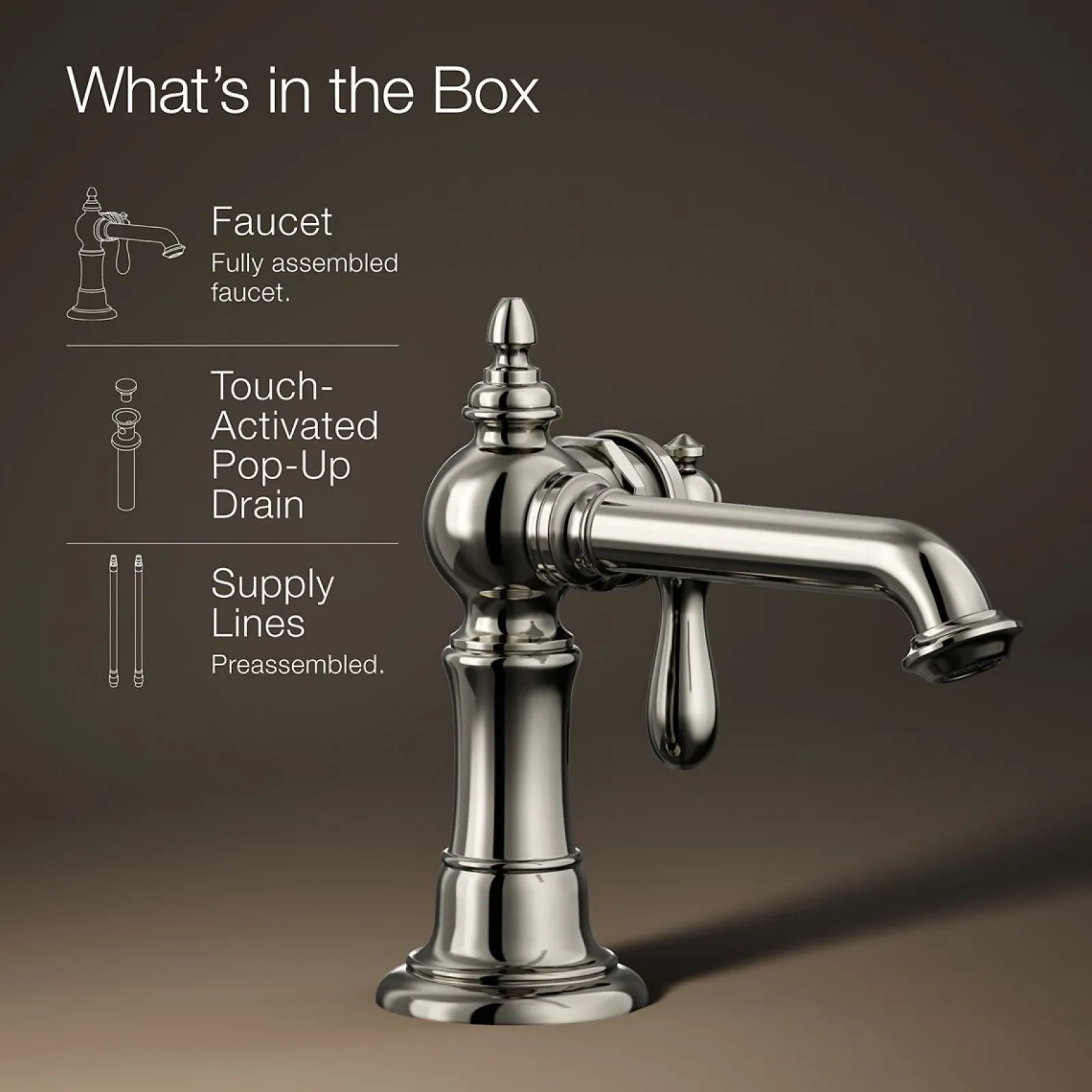 Single-handle bathroom sink faucet, 1.2 gpm^Kohler Online