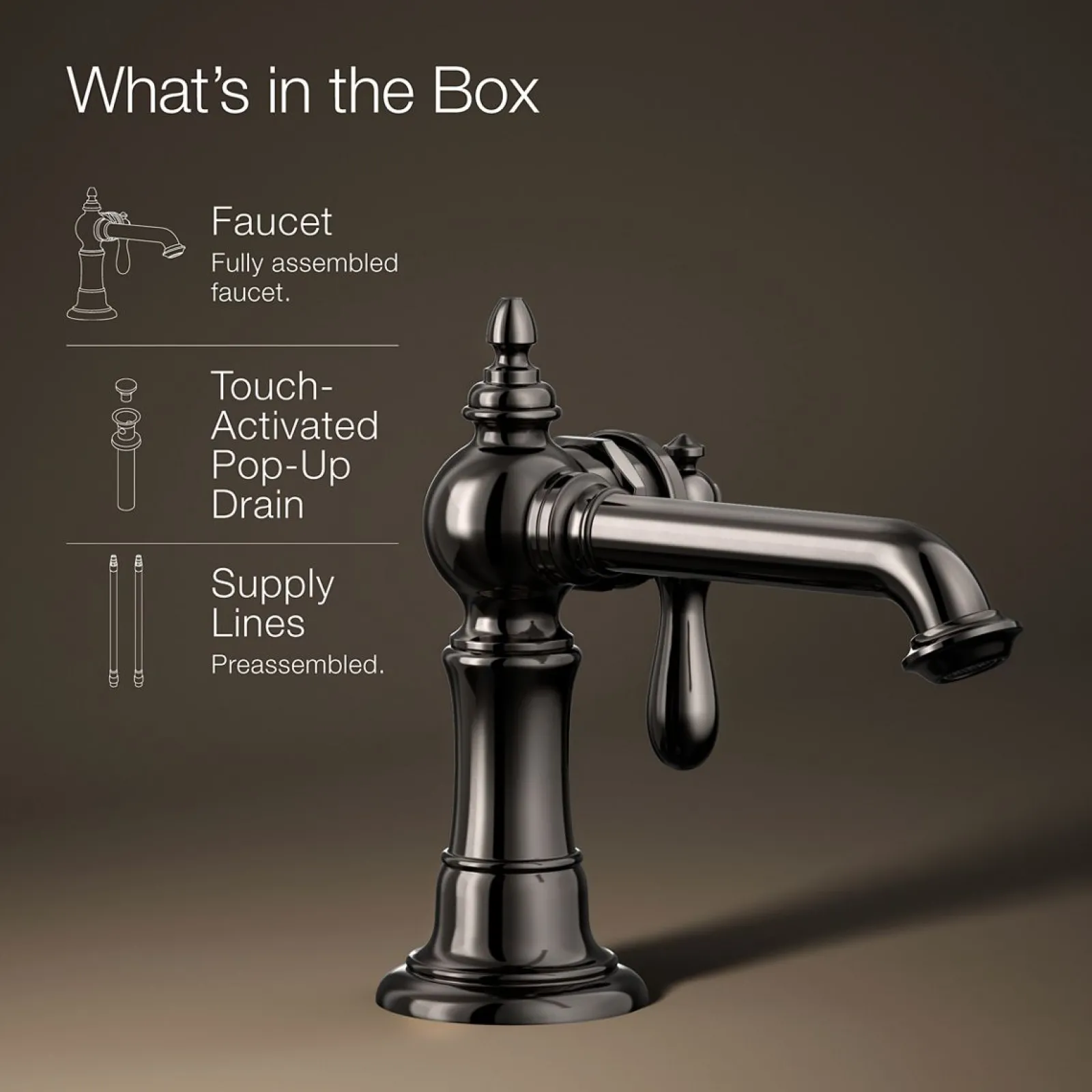 Single-handle bathroom sink faucet, 1.2 gpm^Kohler Online