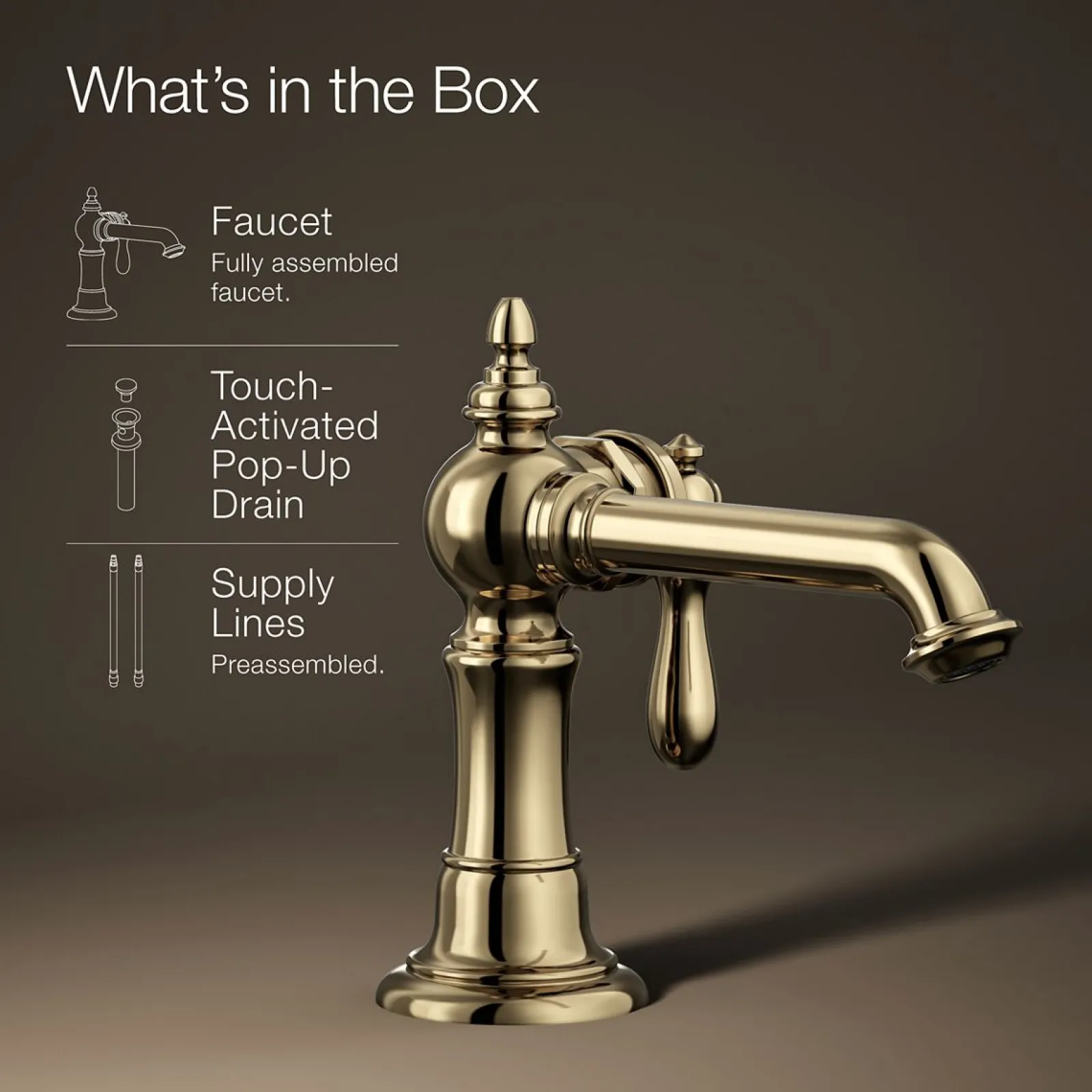 Single-handle bathroom sink faucet, 1.2 gpm^Kohler Online