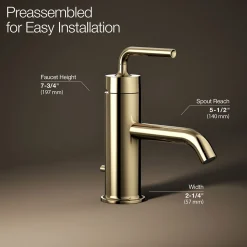 Single-handle bathroom sink faucet with Straight Lever handle, 1.2 gpm^Kohler New