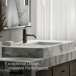 Single-handle bathroom sink faucet with Straight Lever handle, 1.2 gpm^Kohler New