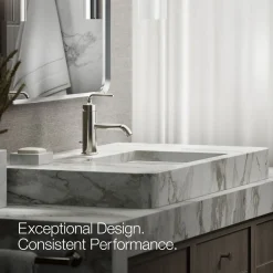 Single-handle bathroom sink faucet with Straight Lever handle, 1.2 gpm^Kohler New