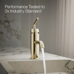 Single-handle bathroom sink faucet with Straight Lever handle, 1.2 gpm^Kohler New