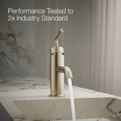 Single-handle bathroom sink faucet with Straight Lever handle, 1.2 gpm^Kohler New