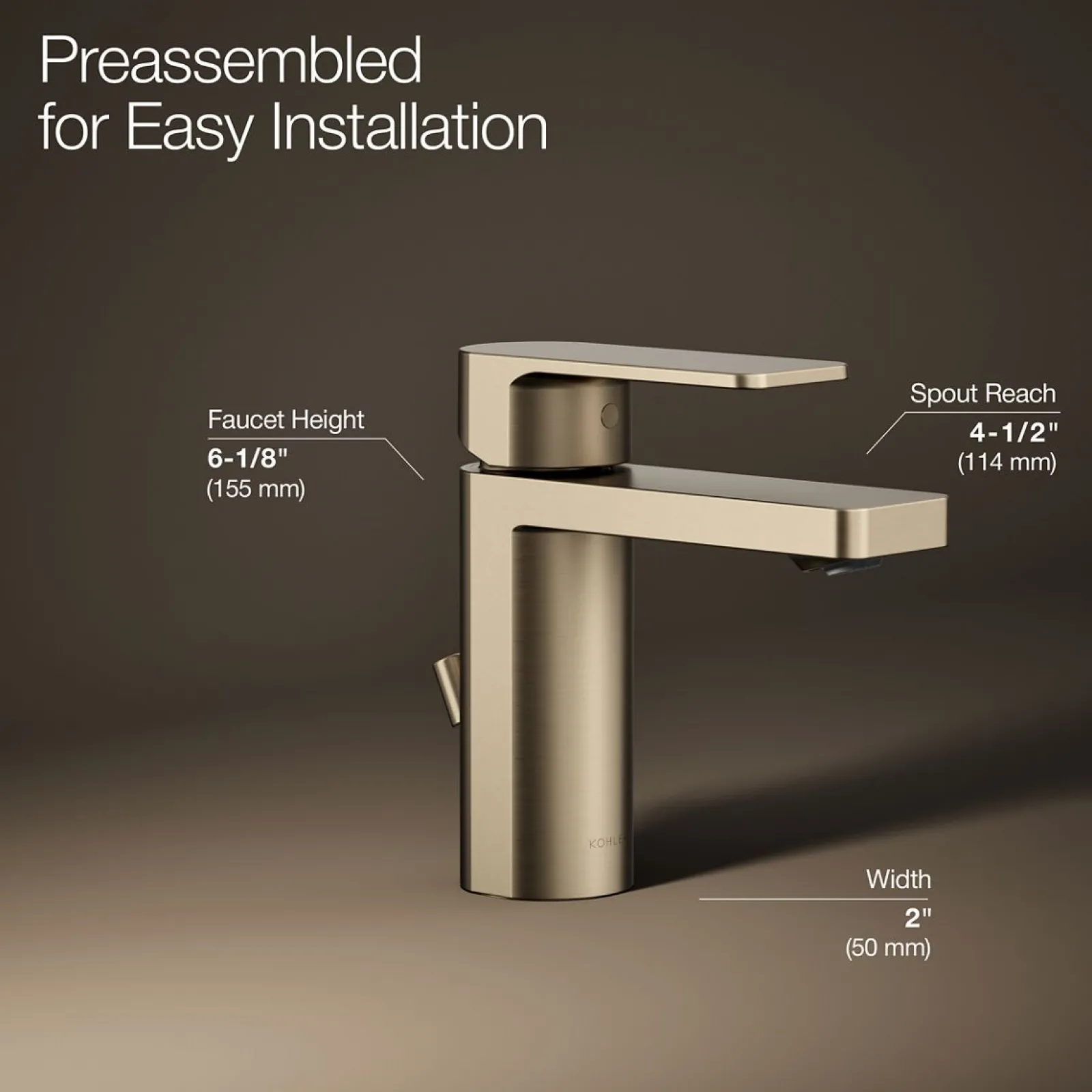 Single-handle bathroom sink faucet, 1.0 gpm^Kohler Online
