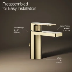 Single-handle bathroom sink faucet, 1.0 gpm^Kohler Online