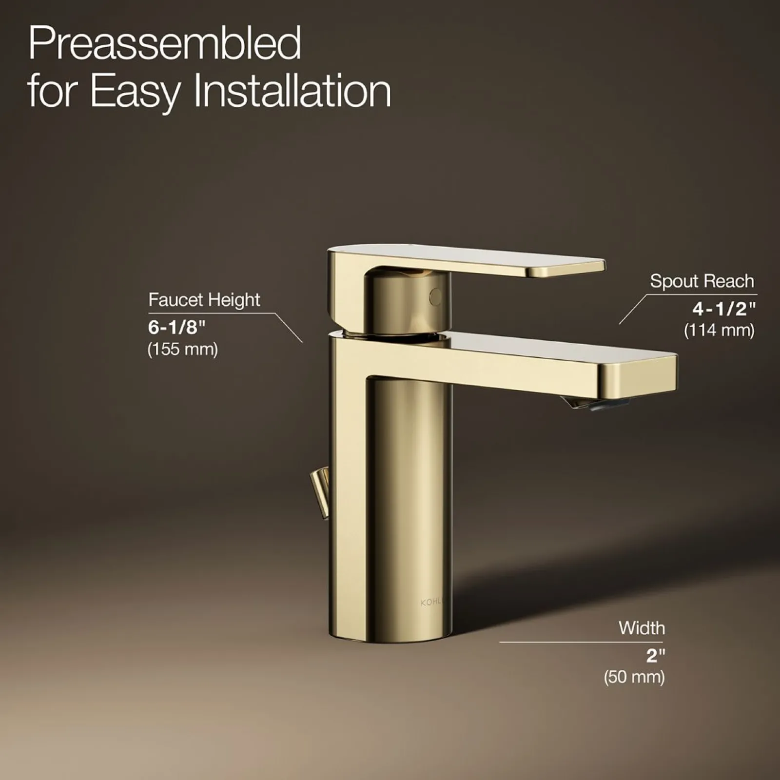 Single-handle bathroom sink faucet, 1.0 gpm^Kohler Online