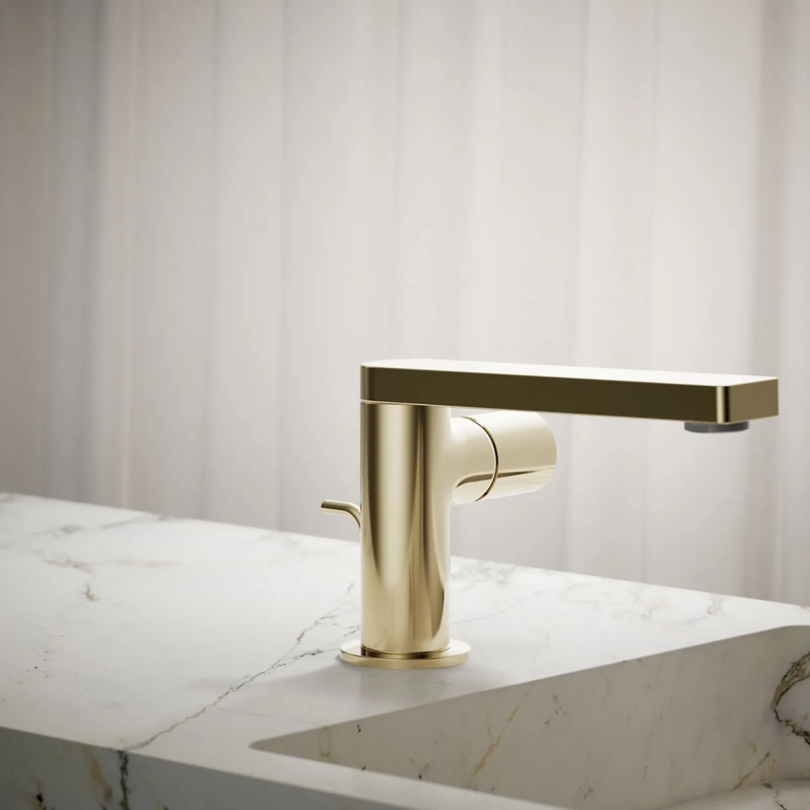 Single-handle bathroom sink faucet with Cylindrical handle, 1.2 gpm^Kohler