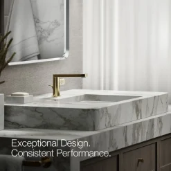 Single-handle bathroom sink faucet with Cylindrical handle, 1.2 gpm^Kohler