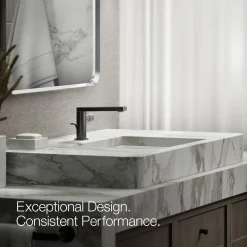 Single-handle bathroom sink faucet with Cylindrical handle, 1.2 gpm^Kohler
