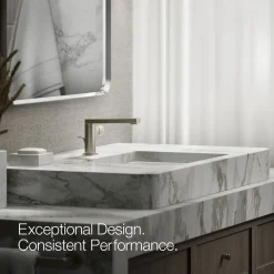 Single-handle bathroom sink faucet with Cylindrical handle, 1.2 gpm^Kohler