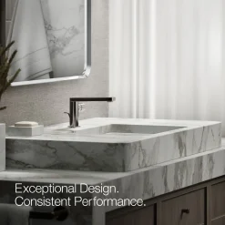 Single-handle bathroom sink faucet with Cylindrical handle, 1.2 gpm^Kohler