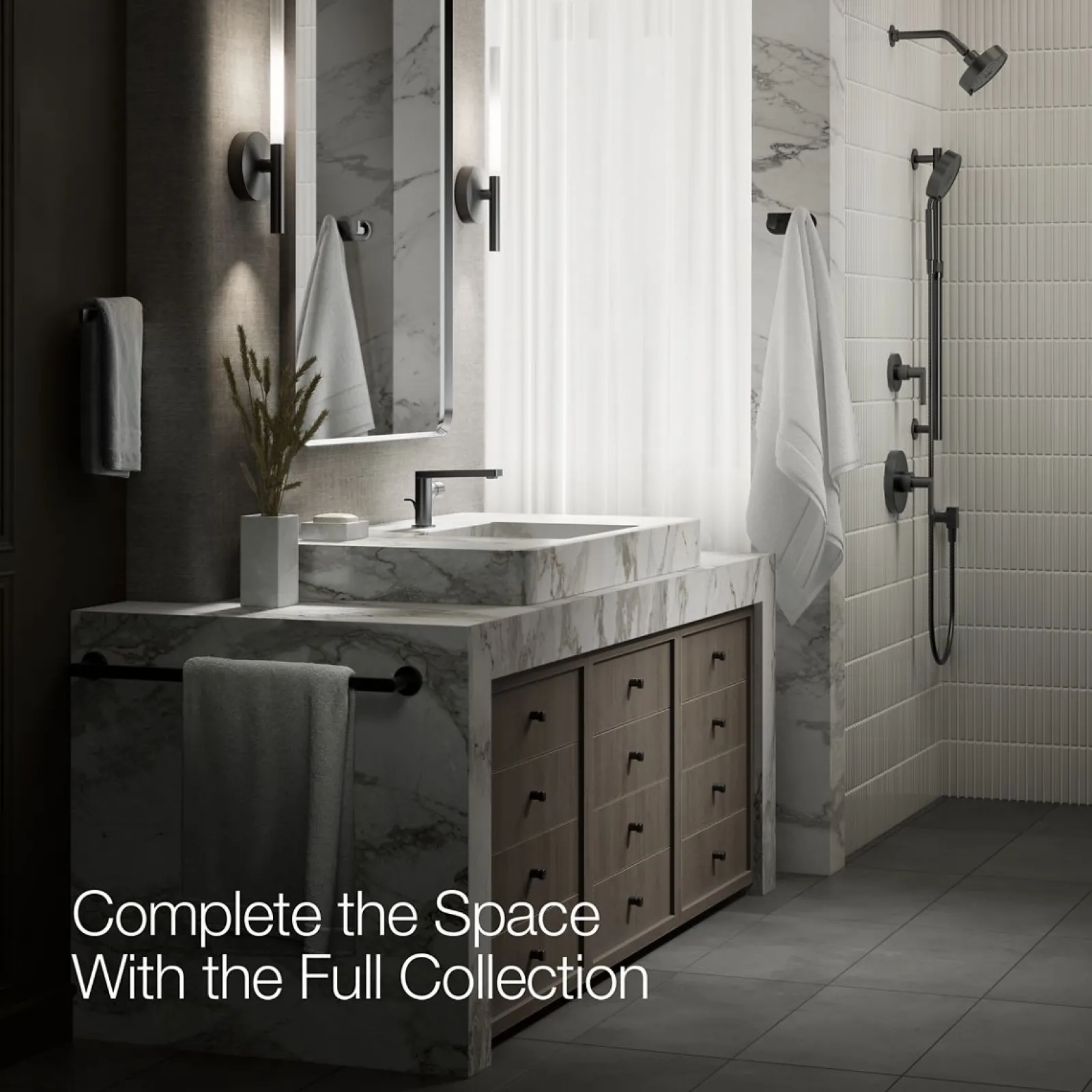 Single-handle bathroom sink faucet with Cylindrical handle, 1.2 gpm^Kohler