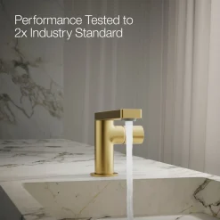 Single-handle bathroom sink faucet with Cylindrical handle, 1.2 gpm^Kohler