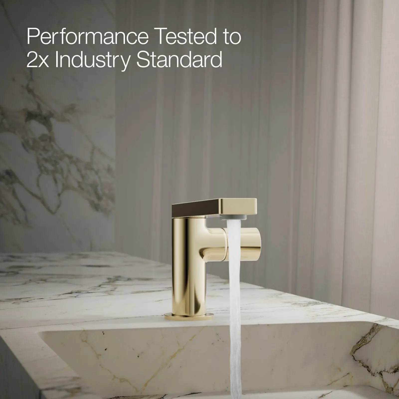 Single-handle bathroom sink faucet with Cylindrical handle, 1.2 gpm^Kohler
