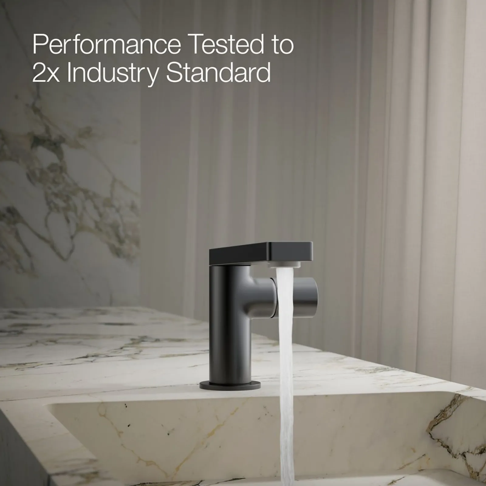 Single-handle bathroom sink faucet with Cylindrical handle, 1.2 gpm^Kohler