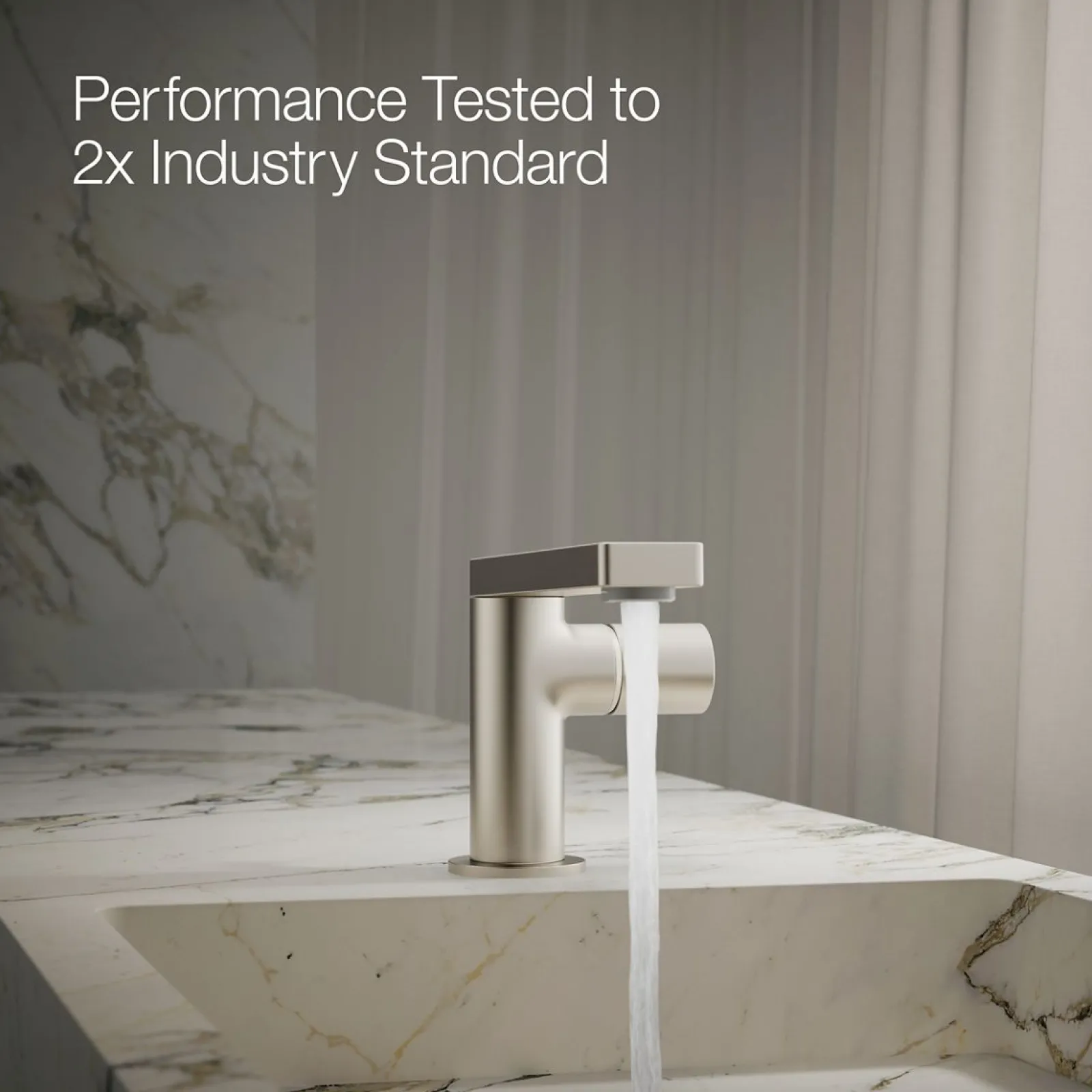 Single-handle bathroom sink faucet with Cylindrical handle, 1.2 gpm^Kohler