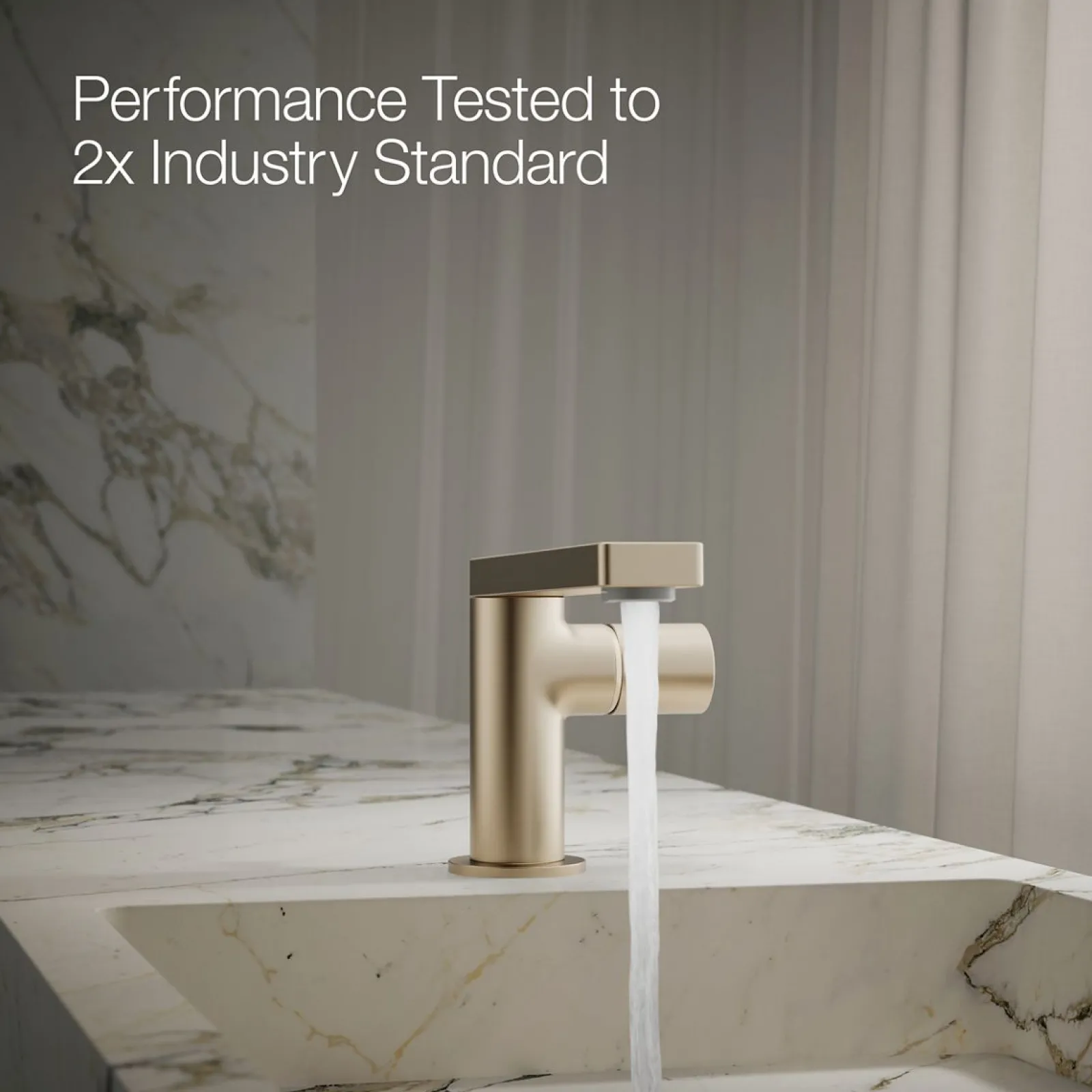 Single-handle bathroom sink faucet with Cylindrical handle, 1.2 gpm^Kohler