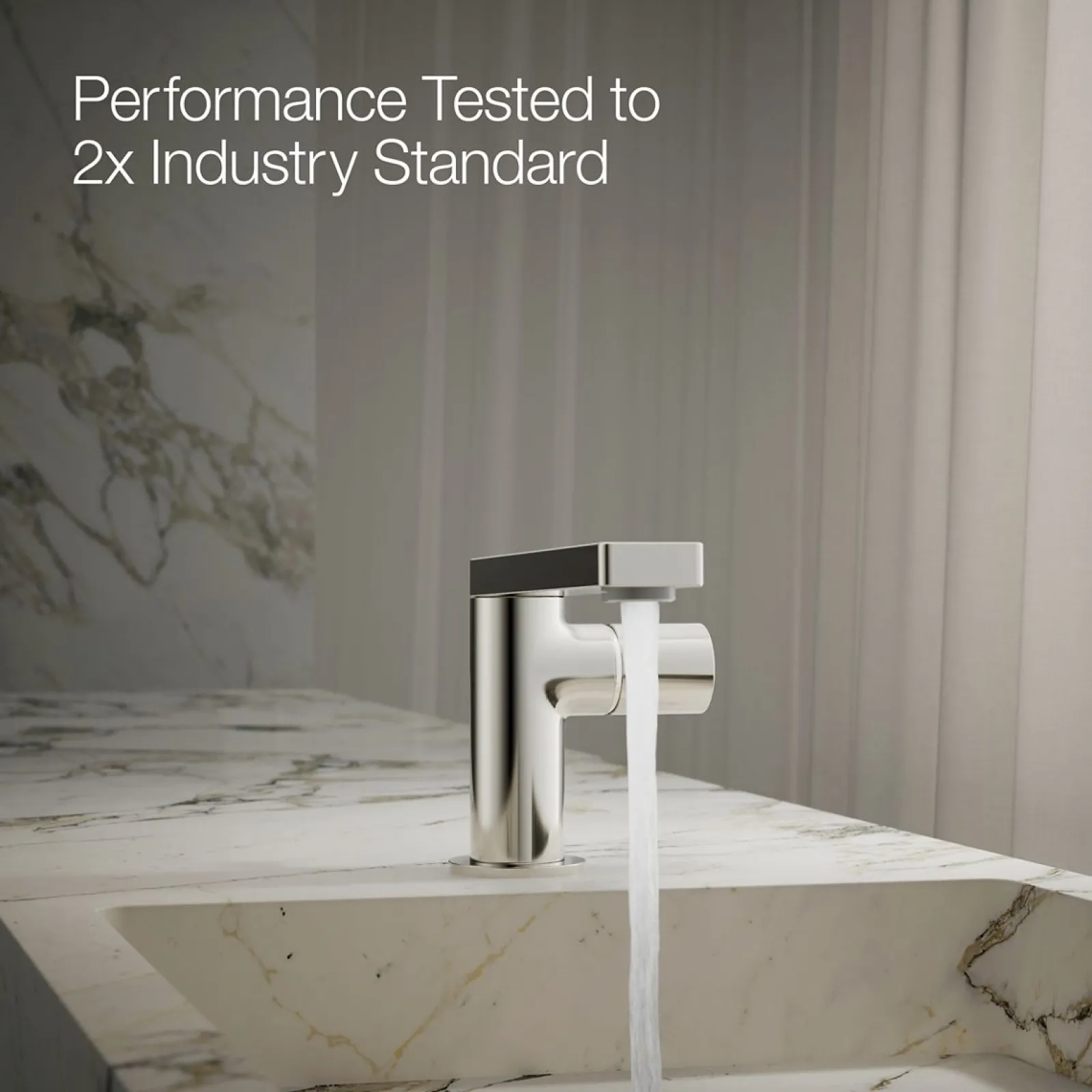 Single-handle bathroom sink faucet with Cylindrical handle, 1.2 gpm^Kohler