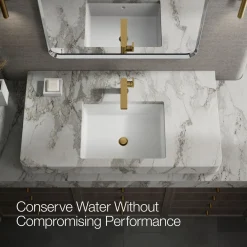 Single-handle bathroom sink faucet with Lever handle, 1.2 gpm^Kohler Hot