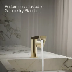 Single-handle bathroom sink faucet with Lever handle, 1.2 gpm^Kohler Hot