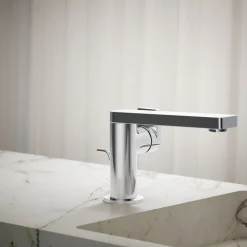 Single-handle bathroom sink faucet with Lever handle, 1.2 gpm^Kohler Hot