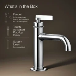 Single-handle bathroom sink faucet, 1.2 gpm^Kohler