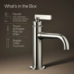 Single-handle bathroom sink faucet, 1.2 gpm^Kohler