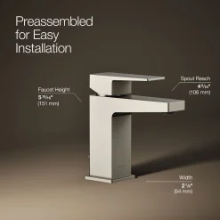 Single-handle bathroom sink faucet, 1.2 gpm^Kohler Best