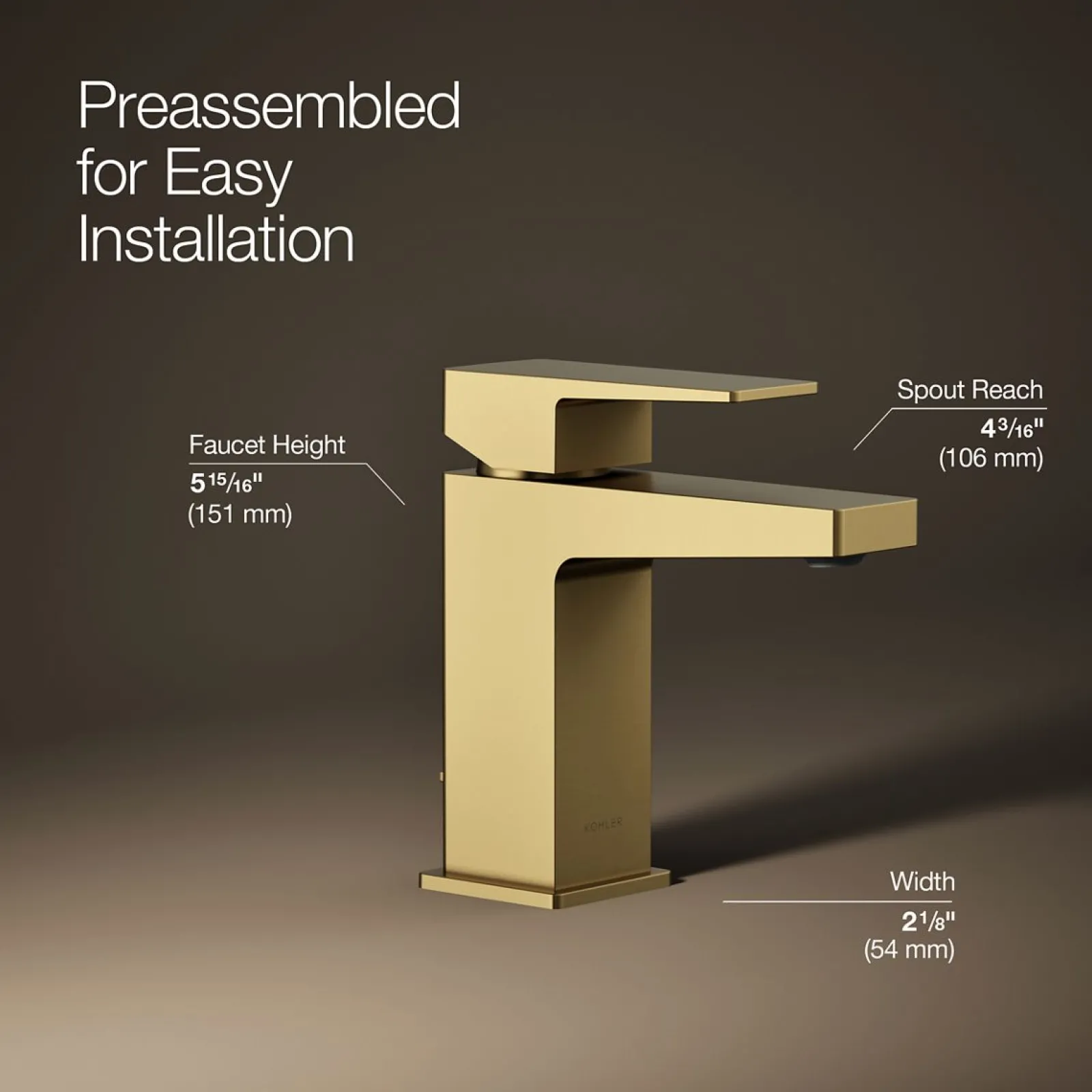 Single-handle bathroom sink faucet, 1.2 gpm^Kohler Best