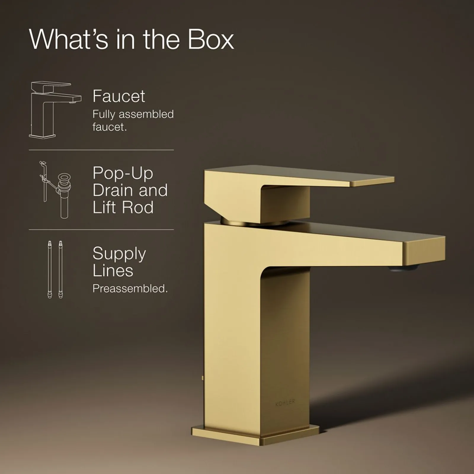 Single-handle bathroom sink faucet, 1.2 gpm^Kohler Best