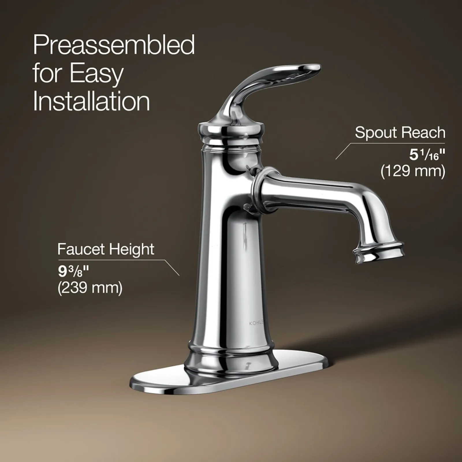 Single-handle bathroom sink faucet, 1.2 gpm^Kohler Clearance