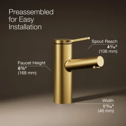 Single-handle bathroom sink faucet, 1.2 gpm^Kohler Best