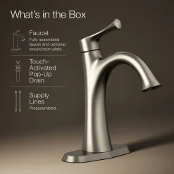Single-handle bathroom sink faucet, 1.2 gpm^Kohler Best