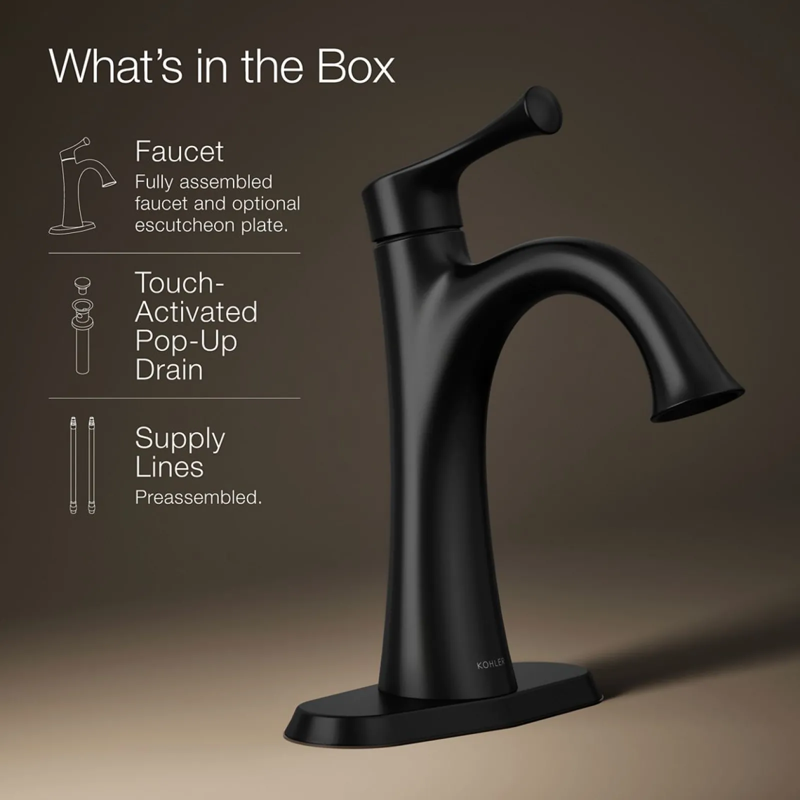Single-handle bathroom sink faucet, 1.2 gpm^Kohler Best