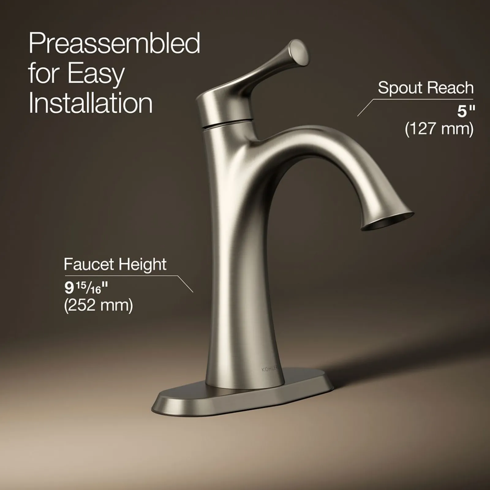 Single-handle bathroom sink faucet, 1.2 gpm^Kohler Best