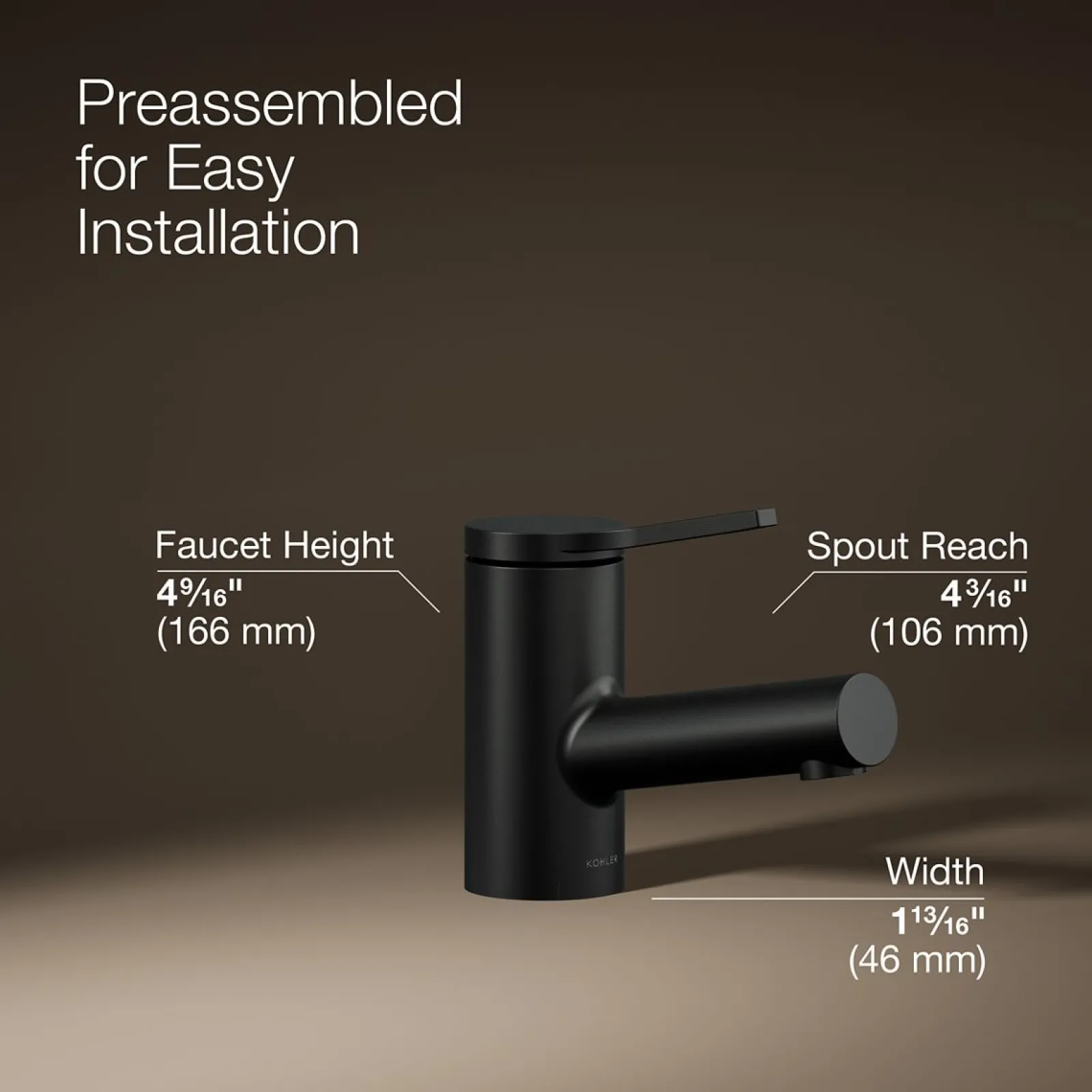 Single-handle bathroom sink faucet, 1.2 gpm^Kohler Outlet